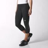 U60h4471 - Adidas Sequencials Climalite ThreeQuarter Running Tights Black - Women - Clothing